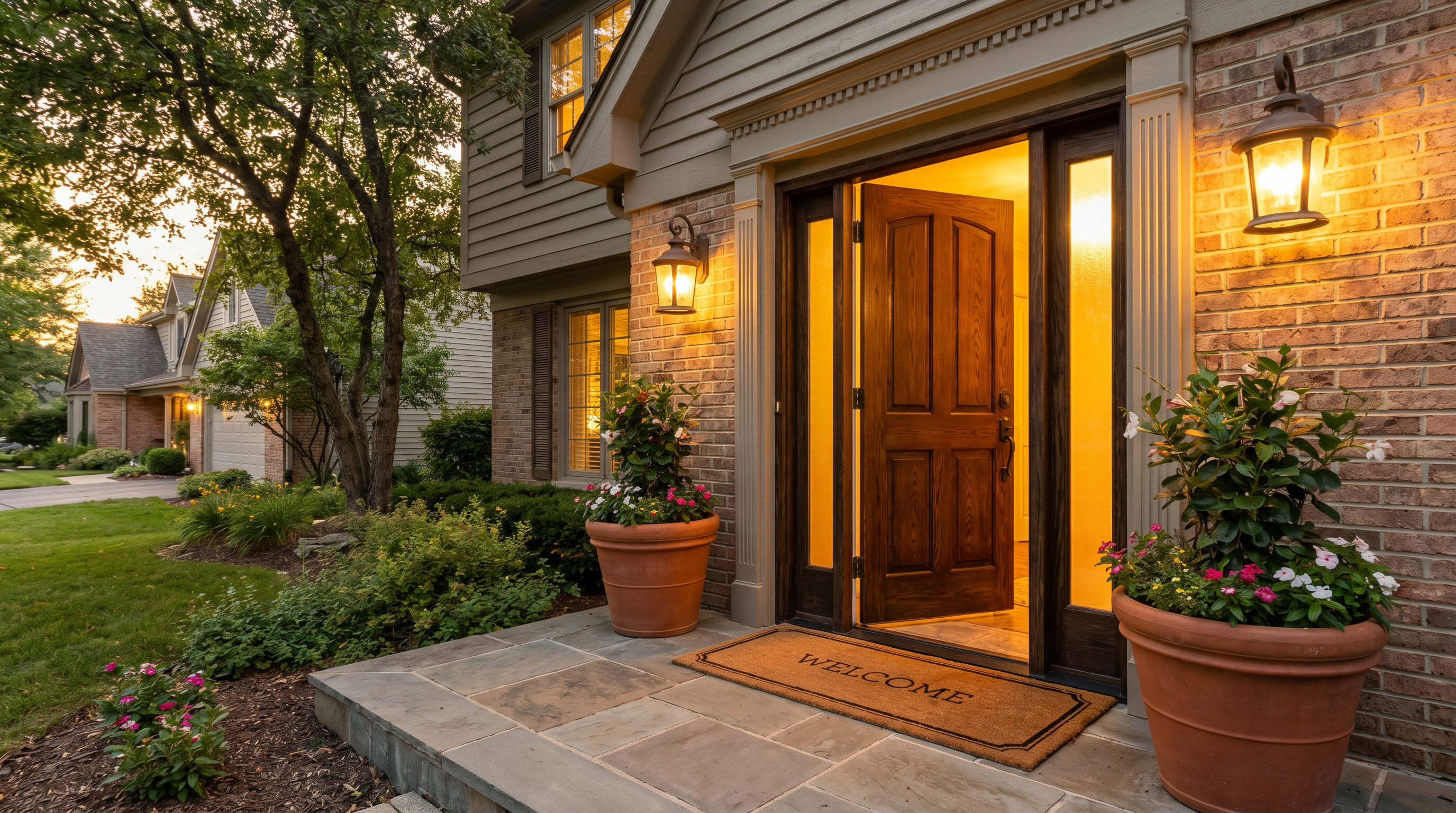 Welcoming front door